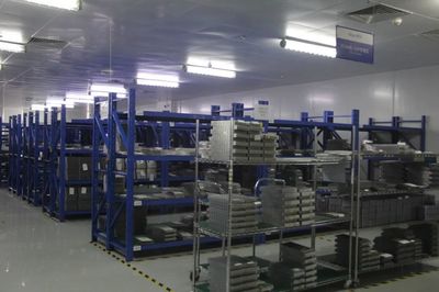 產品放置區一角。