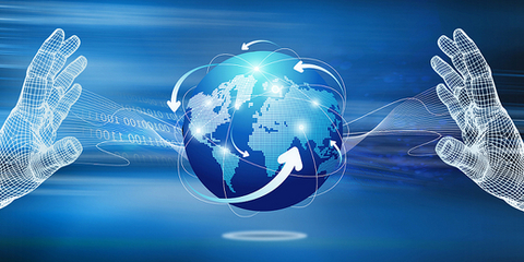 信息科技 塑造未來的科技感背景